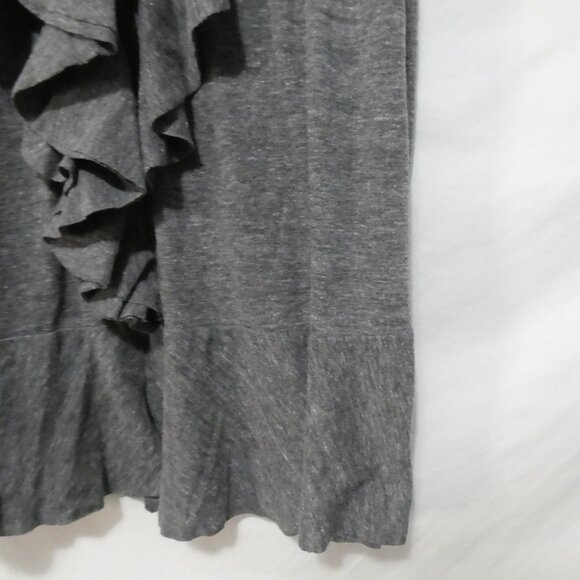 DKNY JEANS | size 14/16 W | Grey Ruffled Spaghetti Strap Top - Picture 8 of 13